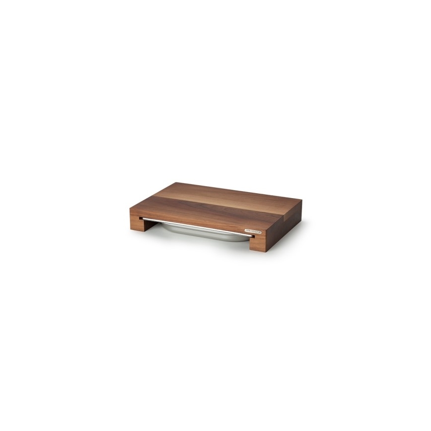 Continenta C4210 - Skærebræt med skål 39x27 cm valnøddetræ