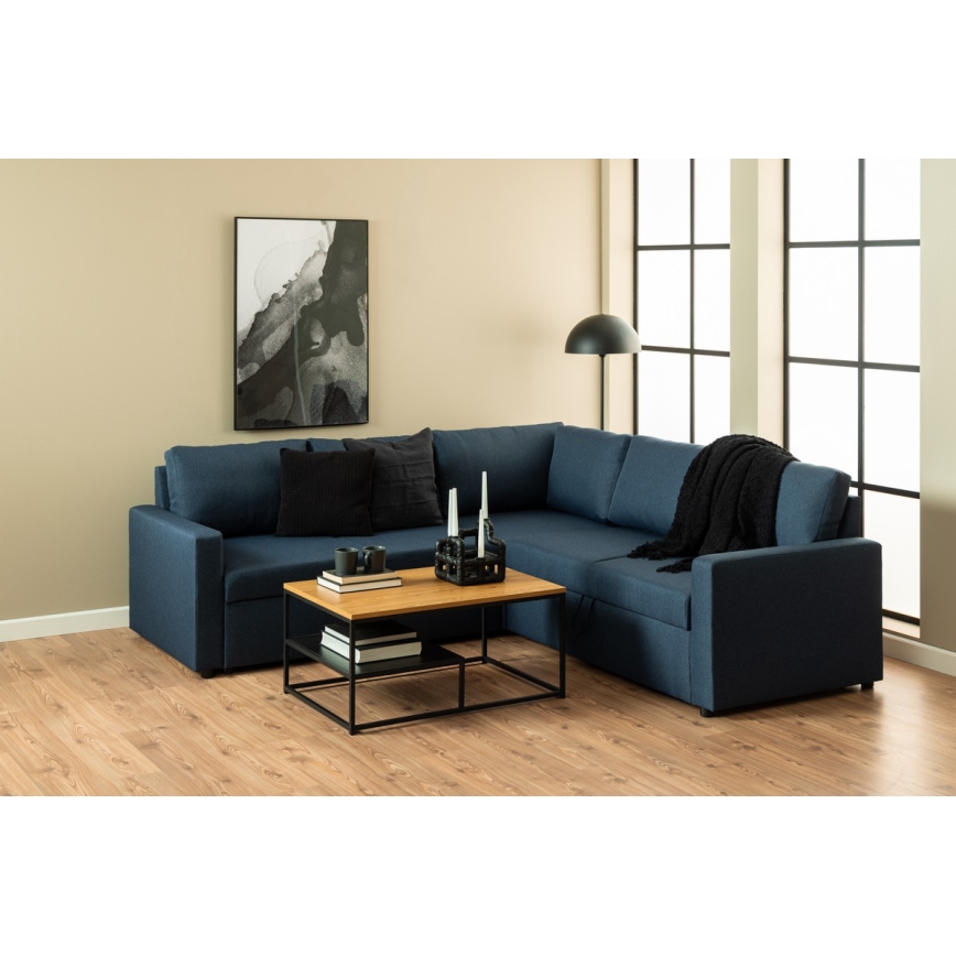 CORA sofabord i eg/sort