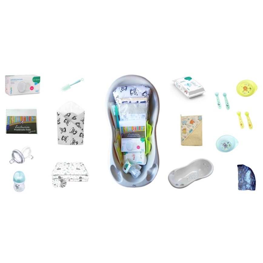 COSING - 16-delt startpakke til nyfødte, grå
