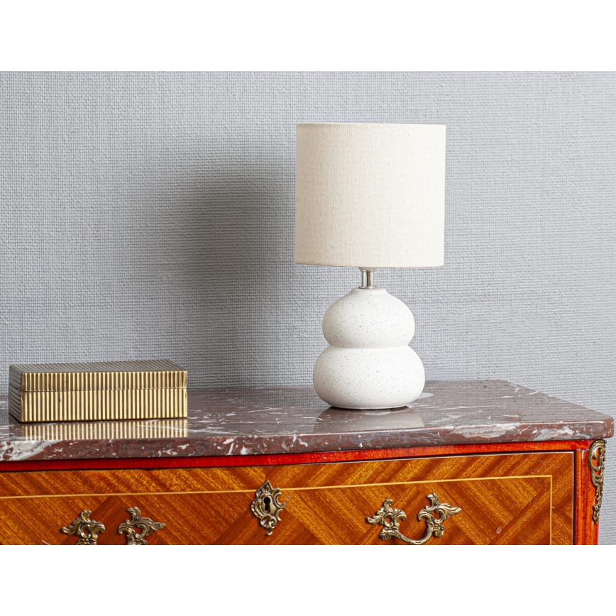 Cottex - Bordlampe LUCIE 1xE14/8W/230V cremefarvet