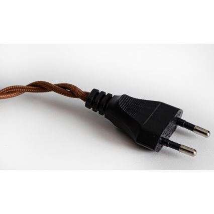 Cottex - NORA pendel med kabel til stikkontakt 1xE14/5W/230V brun