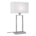 Cottex - Bordlampe KENSINGTON 1xE14/40W/230V sølvfarvet