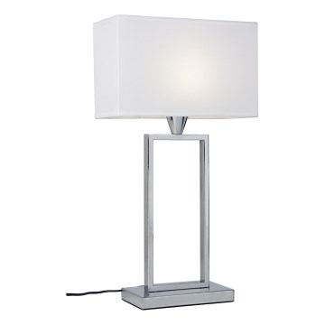 Cottex - Bordlampe KENSINGTON 1xE14/40W/230V sølvfarvet