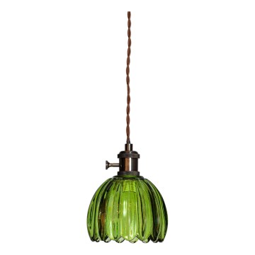 Cottex - Pendel NORA med kabel 1xE14/5W/230V grøn