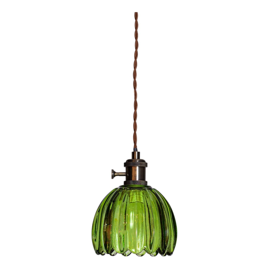 Cottex - Pendel NORA med kabel 1xE14/5W/230V grøn