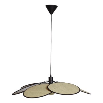 Cottex - Pendel på ledning WINF 1xE27/8W/230V beige/sort