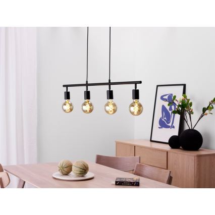 Cottex - Pendel på wire ARC 4xE27/60W/230V