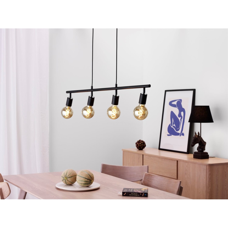 Cottex - Pendel på wire ARC 4xE27/60W/230V