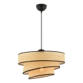 COUPER 1xE27/60W/230V beige/sort pendellampe