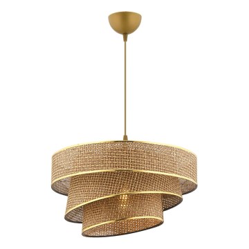 COUPER pendel 1xE27/60W/230V brun/guld