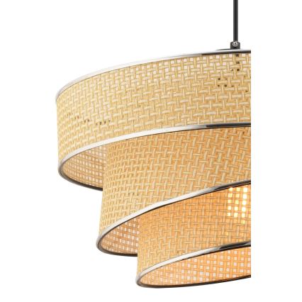 Couper Pendellampe 1xE27/60W/230V Beige/Glansende Chrome