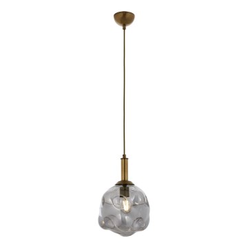 CRUMPLED pendellampe 1xE27/40W/230V bronze/røg