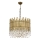 CRYSTALLINE Krom chandelier 6xE27/40W/230V, diameter 40 cm, messing