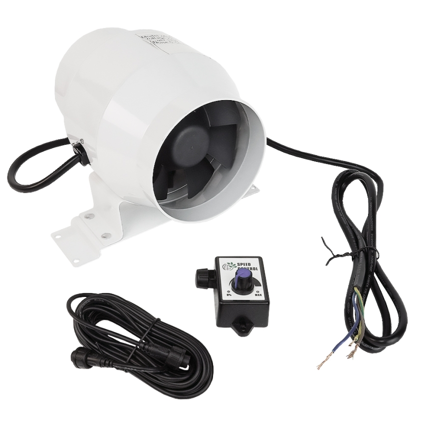 Dalap 24MF100 - Kanalventilator med energieffektiv motor og hastighedsregulator MF 100 EC 18W/230V