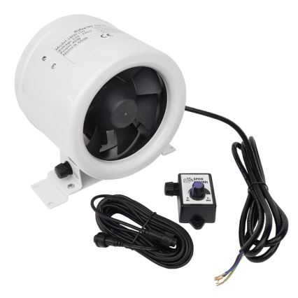Dalap 24MF125 - Kanalventilator med energieffektiv motor og hastighedsregulator MF 125 EC 20W/230V