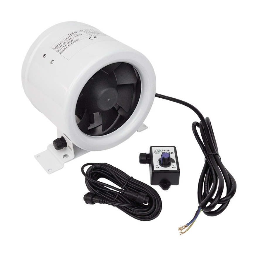 Dalap 24MF125 - Kanalventilator med energieffektiv motor og hastighedsregulator MF 125 EC 20W/230V