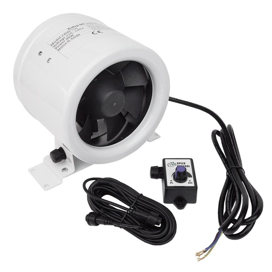 Dalap 24MF150 - Kanalventilator med energieffektiv motor og hastighedsregulator MF 150 EC 40W/230V