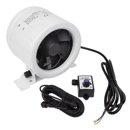 Dalap 24MF200 - kanalventilator med energieffektiv motor og hastighedsregulator MF 200 EC 75W/230V