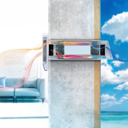 Dalap 25BP160 - Rumventilationsenhed med varmegenvinding BRISE 160 PROFI 22W/230V Wi-Fi + fjernbetjening