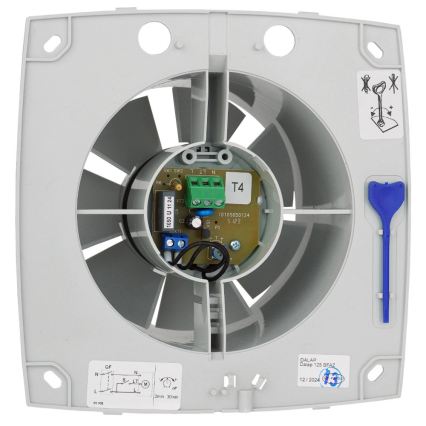 Dalap 41016 - Aksialventilator med timer 100 BFAZ 16W/230V