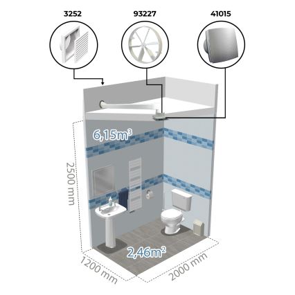 Dalap 41016 - Aksialventilator med timer 100 BFAZ 16W/230V
