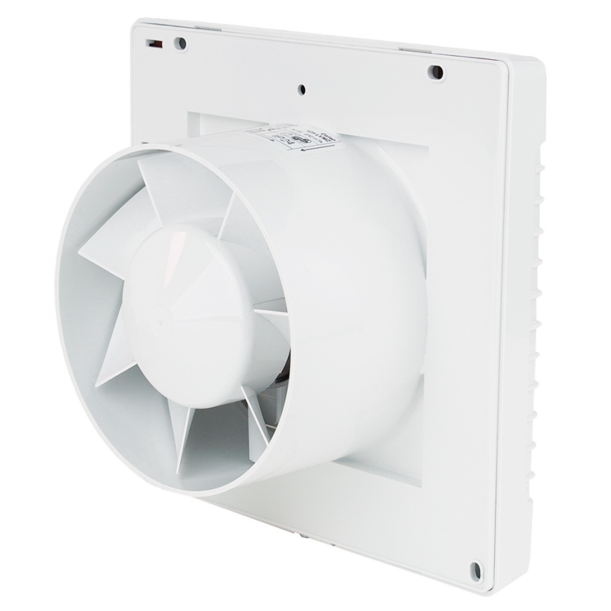 Dalap 41105 - Aksialventilator med automatisk tilbageslagsklap og timer 100 LVZ 12 18W/12V