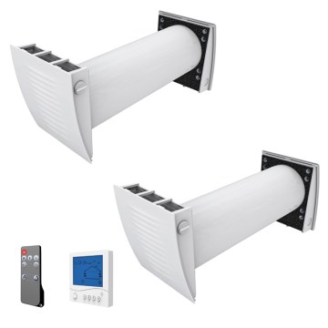 Dalap 55561 - Sæt 2x rumrekuperator ZEPHIR SIMPLE DOUBLE 7,61W/230V