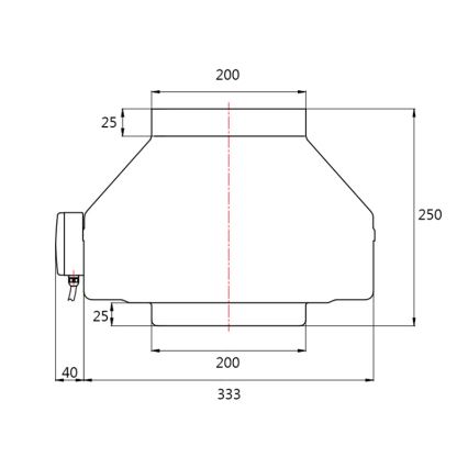 Dalap 8132 - Radiær kanalventilator TURBINE M 200 150W/230V