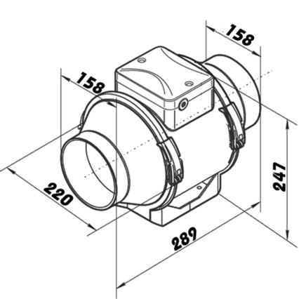 Dalap 8213 - Aksial ventilator AP PROFI 160 50W/230V