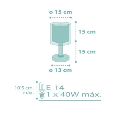 Dalber 41001H - Lampe for børn DOTS 1xE14/40W/230V