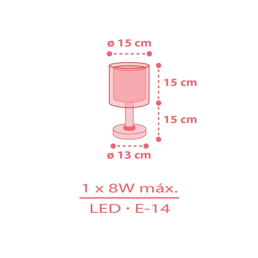 Dalber 41191 - Børnelampe RAINBOW 1xE14/8W/230V flerfarvet
