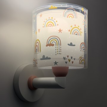 Dalber 41199 - Børnevæglampe RAINBOW 1xE27/15W/230V flerfarvet