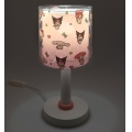 Dalber 41251 - LED børnelampe HELLO KITTY&FRIENDS 1xG4/4W/230V lyserød