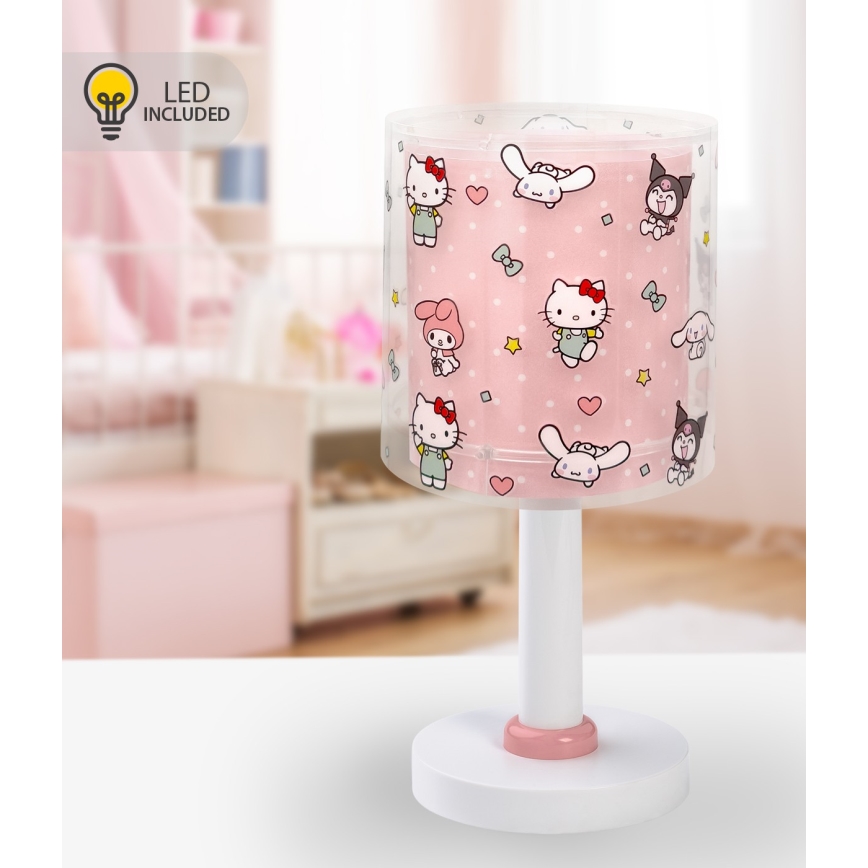 Dalber 41251 - LED børnelampe HELLO KITTY&FRIENDS 1xG4/4W/230V lyserød