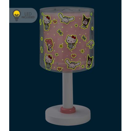 Dalber 41251 - LED børnelampe HELLO KITTY&FRIENDS 1xG4/4W/230V lyserød