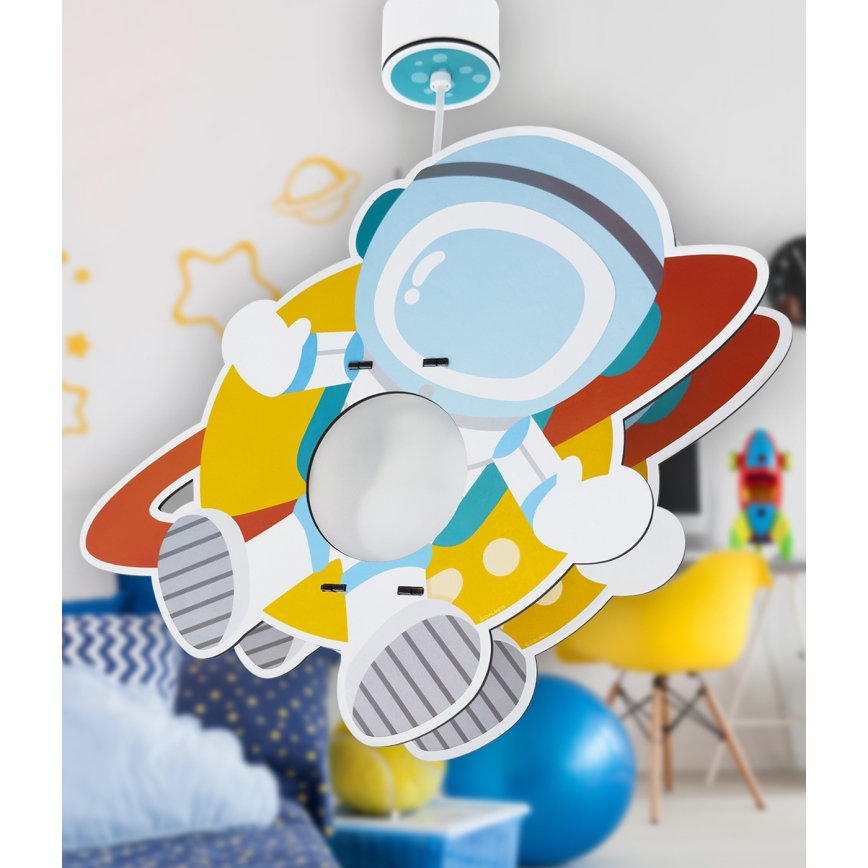 Dalber 41347 - Pendel til børn ASTRONAUT 1xE27/15W/230V