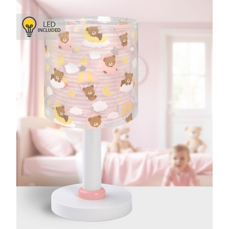 Dalber 41571S - LED-børnelampe BABY TEDDY 1xG4/4W/230V lyserød