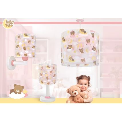 Dalber 41571S - LED-børnelampe BABY TEDDY 1xG4/4W/230V lyserød