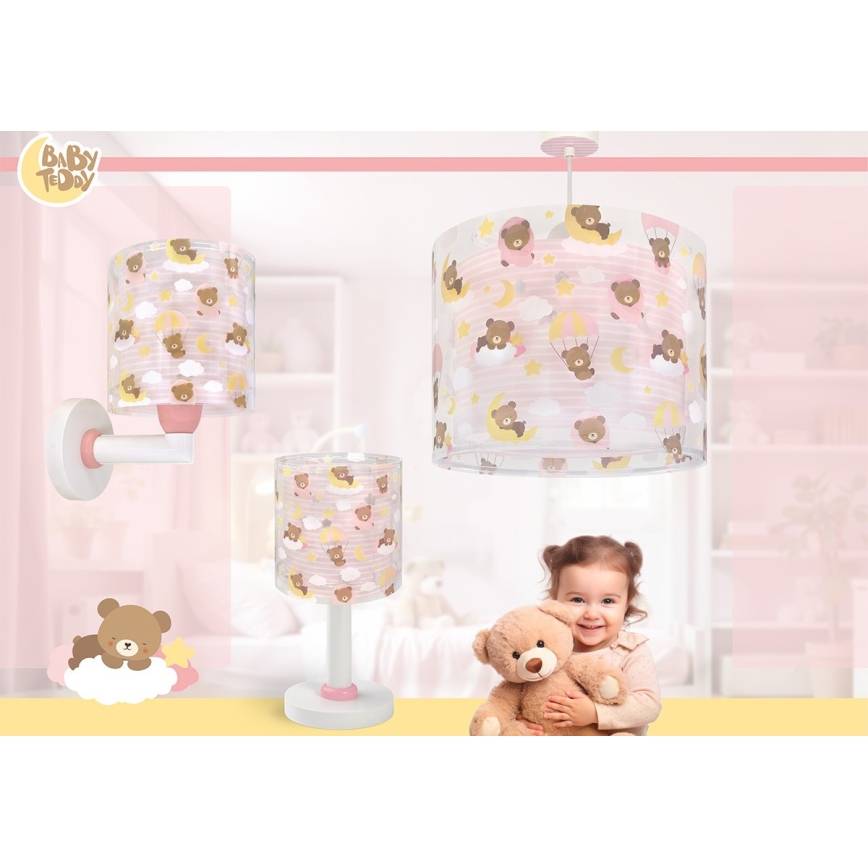 Dalber 41571S - LED-børnelampe BABY TEDDY 1xG4/4W/230V lyserød