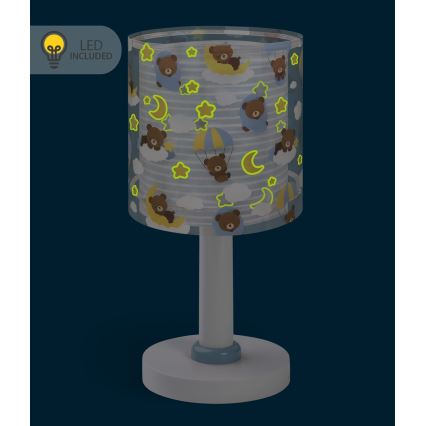 Dalber 41571T - LED-børnelampe BABY TEDDY 1xG4/4W/230V blå