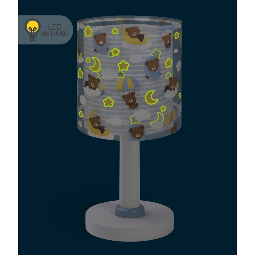 Dalber 41571T - LED-børnelampe BABY TEDDY 1xG4/4W/230V blå