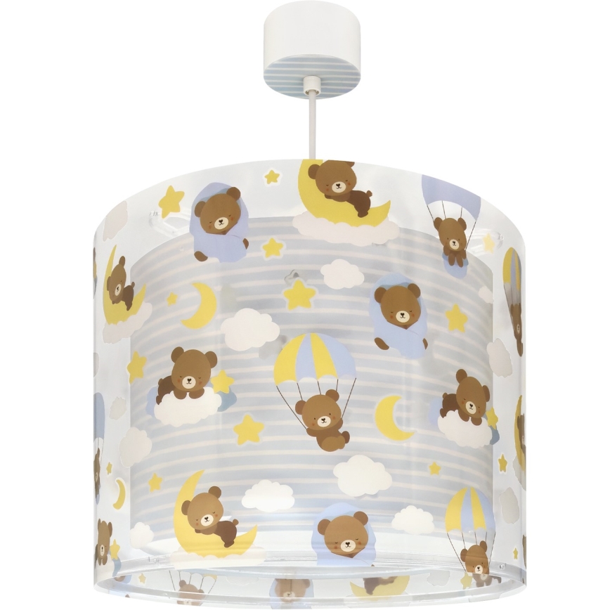 Dalber 41572T - Loftlampe til børn BABY TEDDY 1xE27/15W/230V blå
