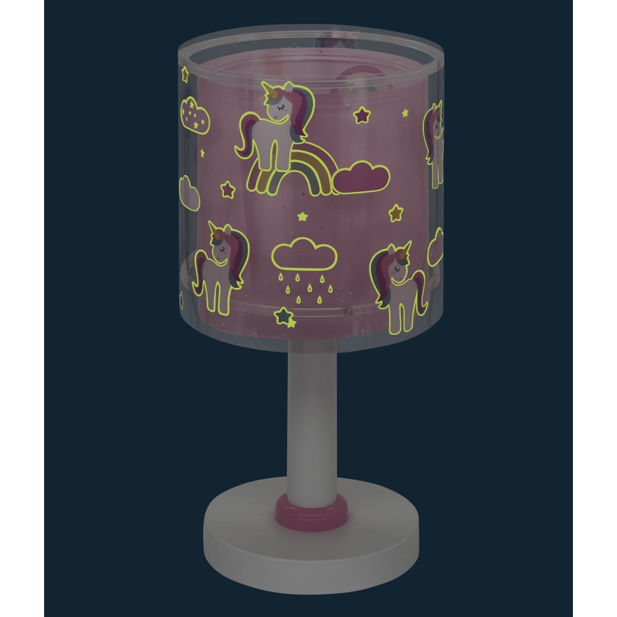 Dalber 41591N - LED-børnelampe UNICORNS 1xG4/4W/230V lyserød