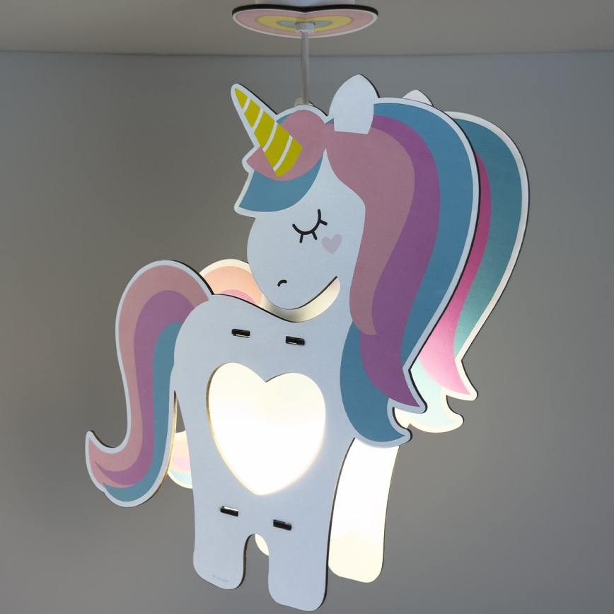 Dalber 41597 - Pendel til børn UNICORN 1xE27/15W/230V