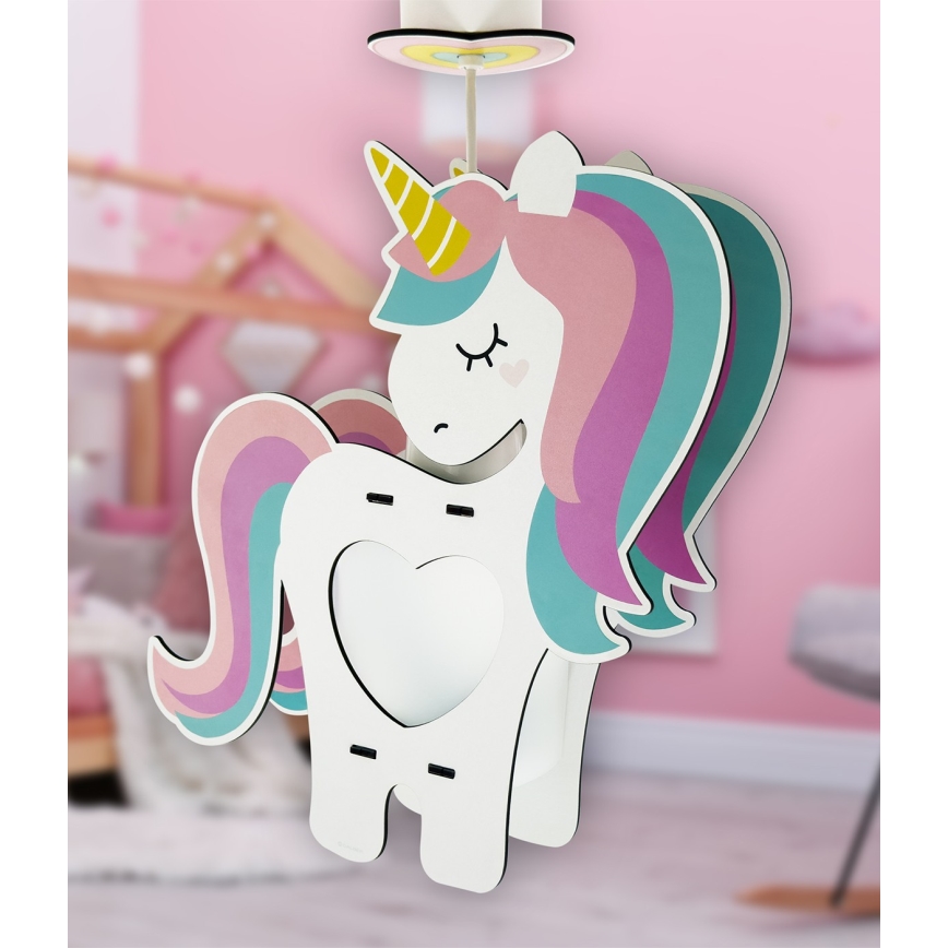 Dalber 41597 - Pendel til børn UNICORN 1xE27/15W/230V