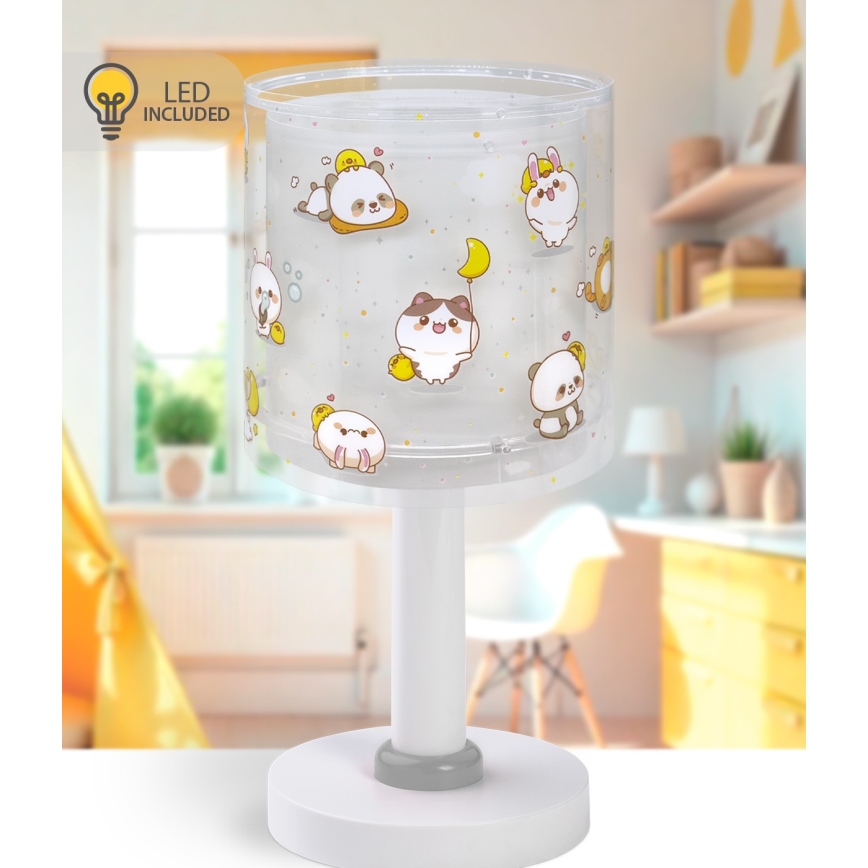 Dalber 41761E - LED-børnelampe KAWAII FRIENDS 1xG4/4W/230V grå