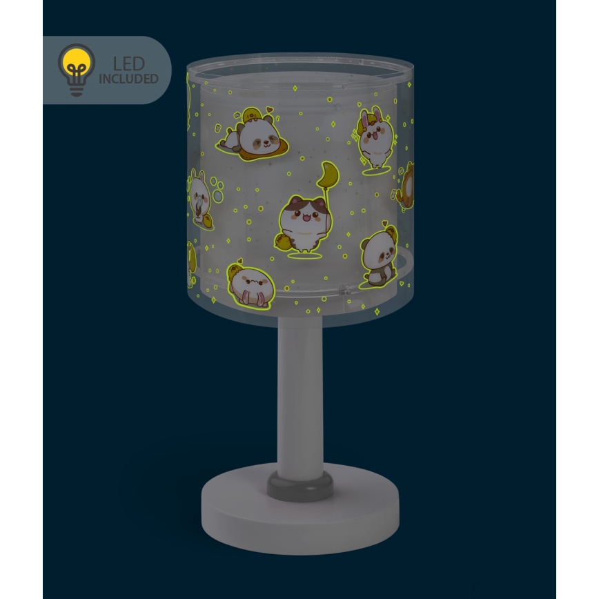 Dalber 41761E - LED-børnelampe KAWAII FRIENDS 1xG4/4W/230V grå
