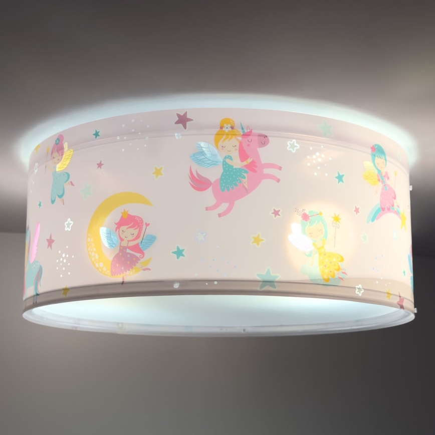 Dalber 42496 - Loftlampe til børn FAIRY DREAMS 2xE27/15W/230V