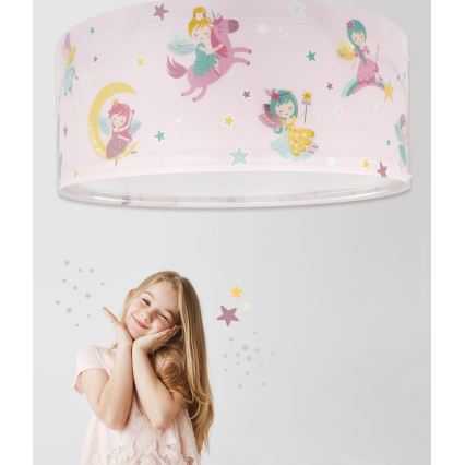 Dalber 42496 - Loftlampe til børn FAIRY DREAMS 2xE27/15W/230V
