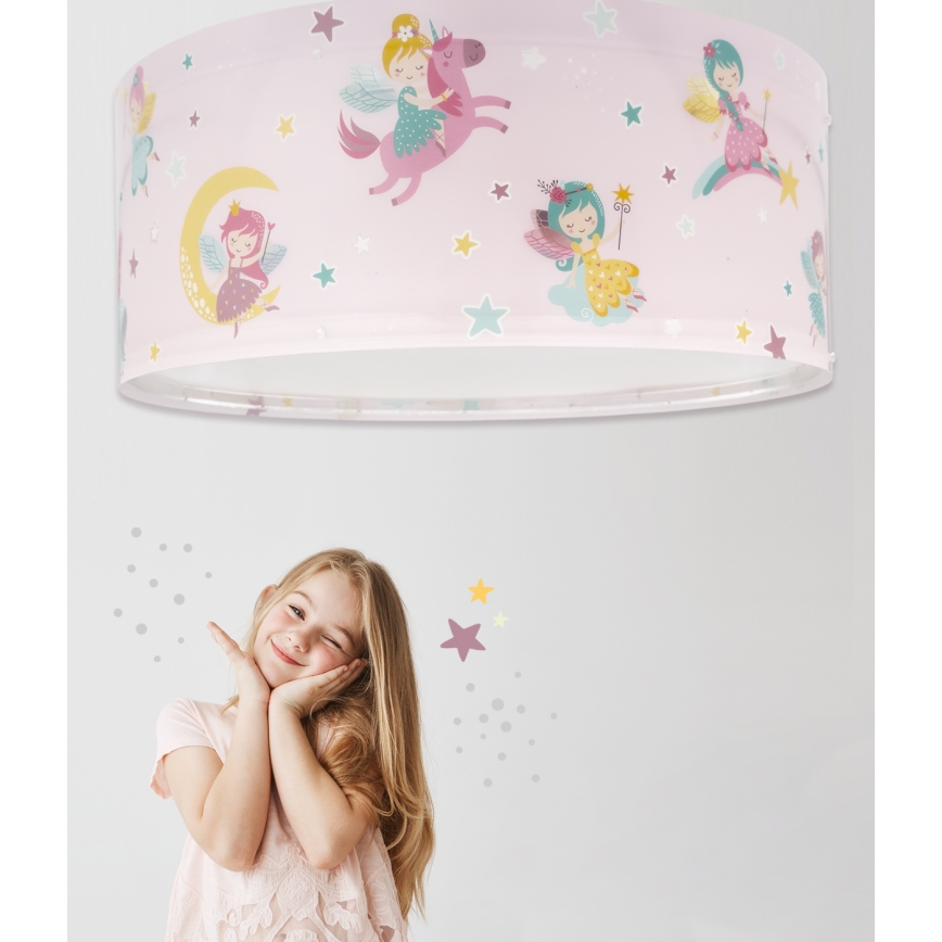 Dalber 42496 - Loftlampe til børn FAIRY DREAMS 2xE27/15W/230V